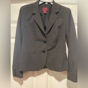 212 Women’s dark gray blazer size 8